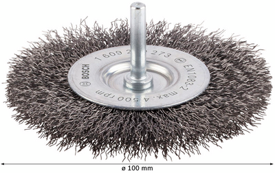 SKIVSTÅLBORSTE GROV 100MM