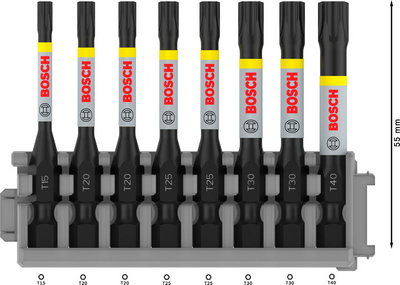 BITSSET BOSCH IMPACT TX15-40 50MM 8 DELAR
