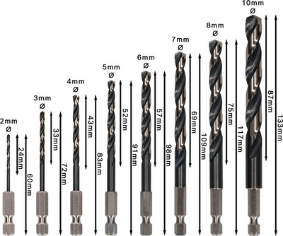 METALLBORRSET BOSCH HSS IMPACT 2-10MM 8DELAR 39