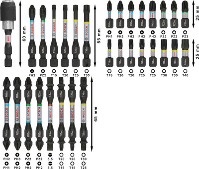 BITSSET BOSCH IMPACT 31 DELAR