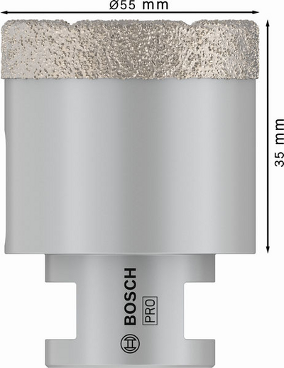 DIAMANTHÅLSÅG BOSCH DRYSPEED 55MM
