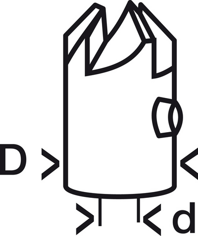 FÖRSÄNKARE BOSCH FÖR TRÄSPIRALBORR 6X16MM