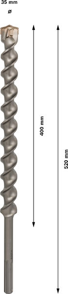 HAMMARBORR BOSCH SDS-MAX SPEED X 35X400/520MM