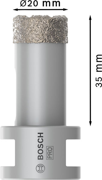 DIAMANTHÅLSÅG BOSCH DRYSPEED 20MM