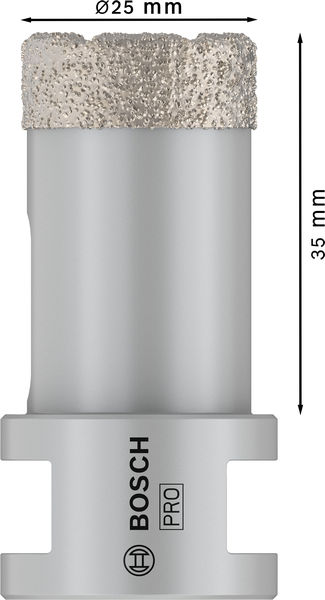 DIAMANTHÅLSÅG BOSCH DRYSPEED 25MM