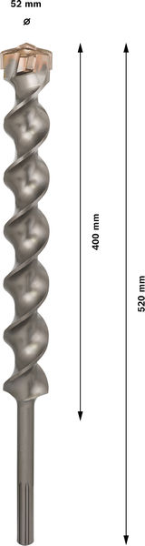 HAMMARBORR BOSCH SDS-MAX SPEED X 52X400/520MM