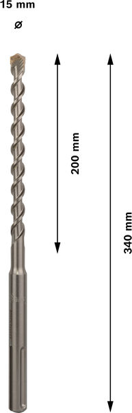 HAMMARBORR BOSCH SDS-MAX SPEED X 15X200/340MM