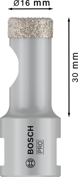 DIAMANTHÅLSÅG BOSCH DRYSPEED 16MM