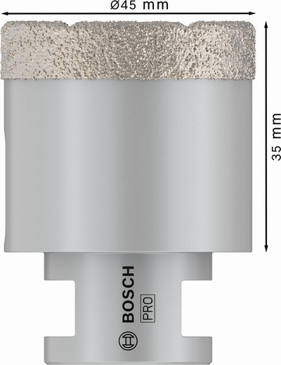 DIAMANTHÅLSÅG BOSCH DRYSPEED 45MM