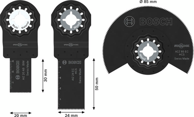 SÅGBLADSET BOSCH MT SL WOOD DI, 3DELAR