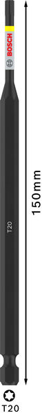 BITS BOSCH IMPACT T20 150MM