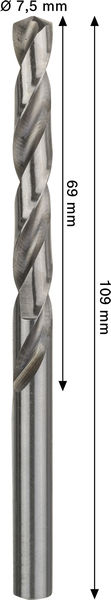 METALLBORR BOSCH HSS-G PRO 7,5X109MM