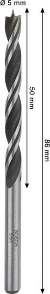 TRÄBORR BOSCH PRO 5X86MM