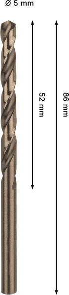 METALLBORR BOSCH HSS-CO PRO 5,0X86MM