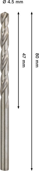 METALLBORR BOSCH HSS-G PRO 4,5X80MM