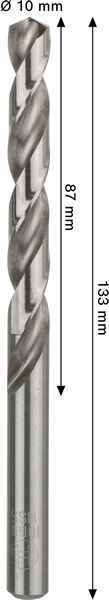 METALLBORR BOSCH HSS-G PRO, 10,0X133MM