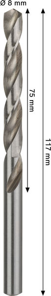 METALLBORR BOSCH HSS-G PRO 8,0X117MM