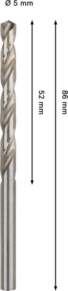 METALLBORR BOSCH HSS-G PRO 5,0X86MM