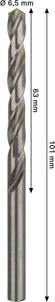 METALLBORR BOSCH HSS-G PRO 6,5X101MM