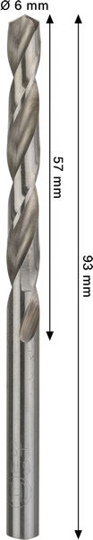 METALLBORR BOSCH HSS-G PRO 6,0X93MM