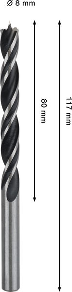 TRÄBORR BOSCH PRO 8X117MM