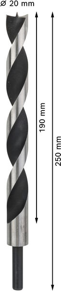 TRÄSPIRALBORR BOSCH 20X250MM