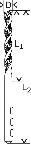 BETONGBORR CYL5 3X90MM