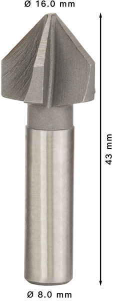 FÖRSÄNKARE 5SKJ HSS 16X56M M8