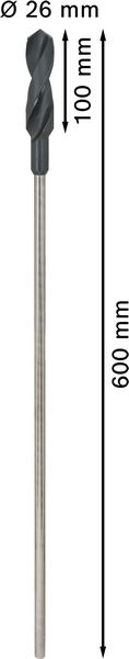 Asennusporanterä Bosch PRO Wood HSS 26x100x600mm