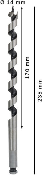 TRÄSPIRALBORR SW11 14X160X235 SEXKANTSFÄSTE BOSCH