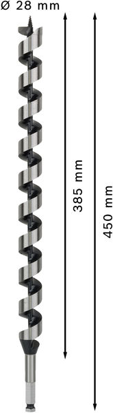 TRÄSPIRALBORR BOSCH SW11 28X360X450MM