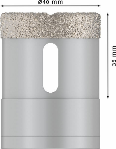 DIAMANTHÅLSÅG BOSCH X-LOCK DRYSPEED 40MM