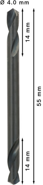 DUBBELBORR BOSCH HSS-G 4.0X55MM