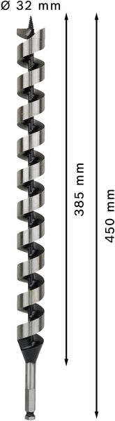 TRÄSPIRALBORR BOSCH SW11 32X360X450MM