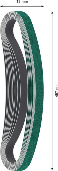 SLIPBAND BOSCH Y580 BFI 13X457 K80 10ST