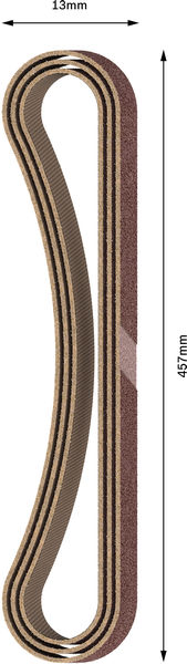 SLIPBAND BOSCH BFW K120 13X457MM 3ST