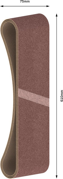 BANDSLIPPAPPER BOSCH RW 75X610 K80