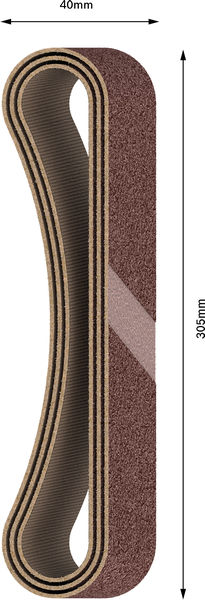 SLIPBAND BOSCH RW  40X303 K80 3P