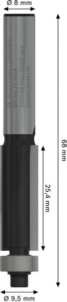 LAMINATFRÄS BOSCH HM KULLAGER 9.5X25
