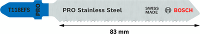 STICKSÅGBLAD BOSCH T118EFS FÖR INOX 5ST