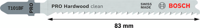 STICKSÅGBLAD BOSCH T101BF TRÄ 5P