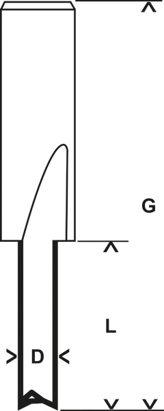 NOTFRÄS BOSCH HM MASSIV 4MM SK8 L44,5MM