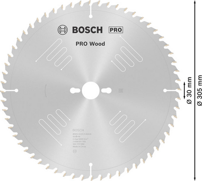 CIRKELSÅGKLINGA BOSCH OPTILINE 305X3,2X30MM 60T