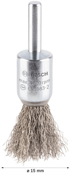 PENSELBORSTE BOSCH VÅGF INOX6MM 15MM