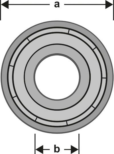 STYRKULLAGERSATS BOSCH 5DELAR