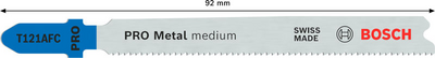 STICKSÅGBLAD BOSCH T121AFC METAL, MEDIUM 3ST
