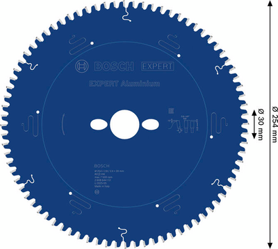 CIRKELSÅGKLINGA BOSCH EXP ALU 254X30X2,8MM 80T