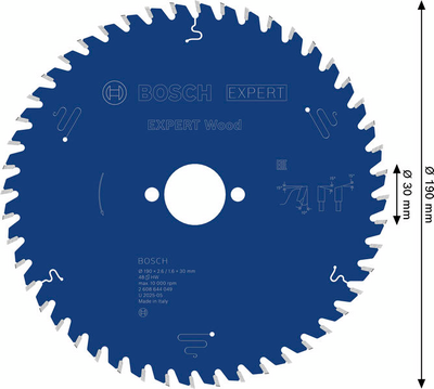 CIRKELSÅGKLINGA BOSCH EXP WOOD 190X30X2,6MM 48T