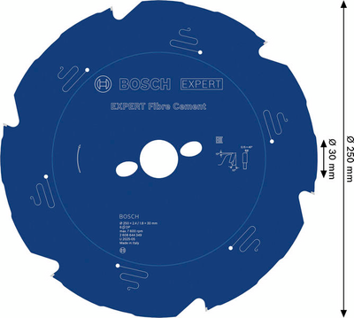 CIRKELSÅGKLINGA BOSCH EXP FIBER CE, 6T 250X30X2,4MM