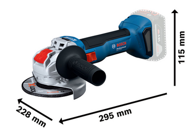 VINKELSLIP BOSCH GWX 18V-8 125MM, L-BOXX